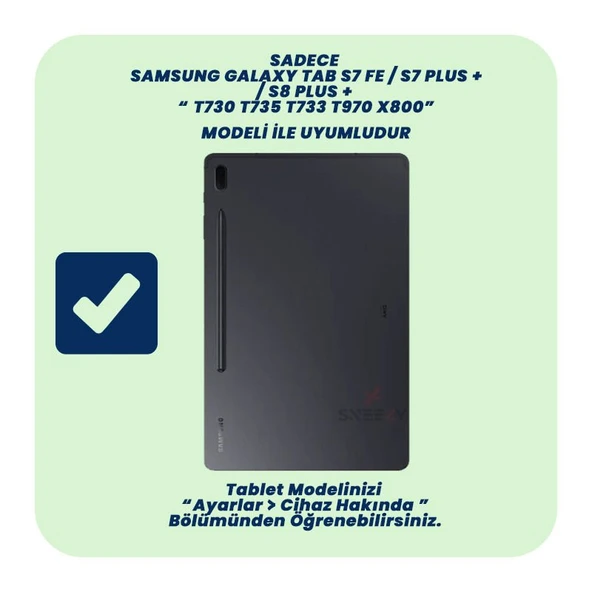 Samsung Galaxy Tab S7 Plus T970 12.4 İnç Katlanabilir Kalemlikli Standlı Akıllı Kılıf  Haki - 3