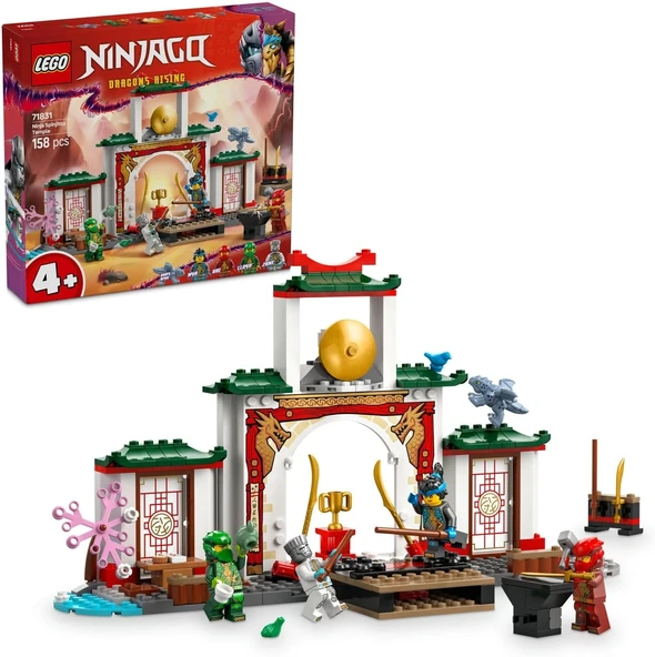 LEGO NINJAGO Ninja Spinjitzu Tapınağı 71831-4 Yaş ve Üzeri Çocuklar için 4 Minifigürle Ejderha Modeli İçeren Yaratıcı Oy