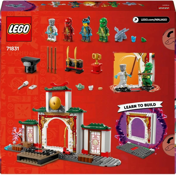 LEGO NINJAGO Ninja Spinjitzu Tapınağı 71831-4 Yaş ve Üzeri Çocuklar için 4 Minifigürle Ejderha Modeli İçeren Yaratıcı Oy - 5