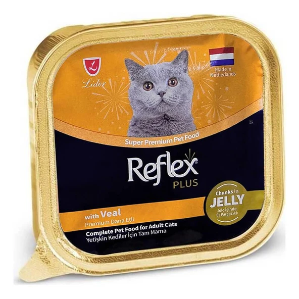 Reflex Dana Etli Jöleli Kedi Yaş Mama 85 Gr ürün görseli 1
