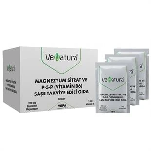 Venatura Magnezyum Sitrat Ve P-5-P (Vitamin B6) 60 Saşe ürün görseli