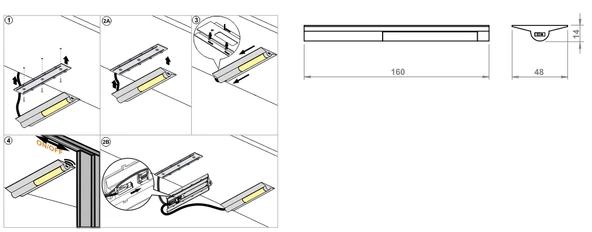 Dolap İçi Kapak Sensörlü Led Aydınlatma - 2