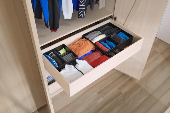 Blum Ambia-line Çekmece İçi Kaşıklık Antrasit-mat Siyah 90 Cm. Modül Zc7s500bs3-90 - Resim 8