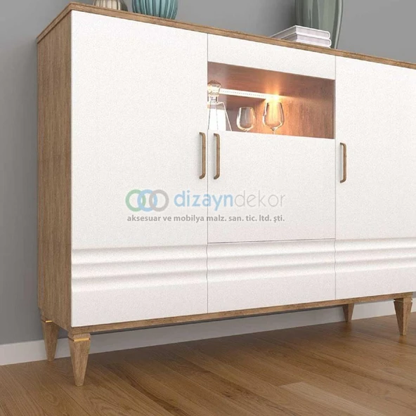 Kare Konik Mobilya Dolap Ayağı Mat Siyah Altın 23 Cm - 3