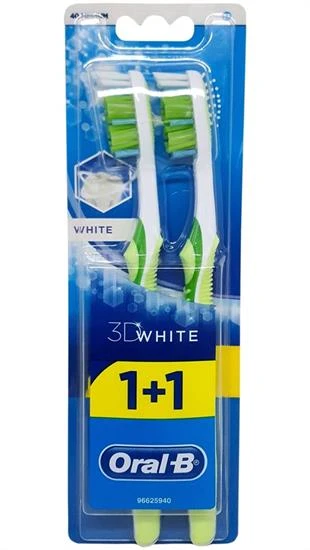 Oral-B Diş Fırçası 3D White Medium 1+1 ürün görseli