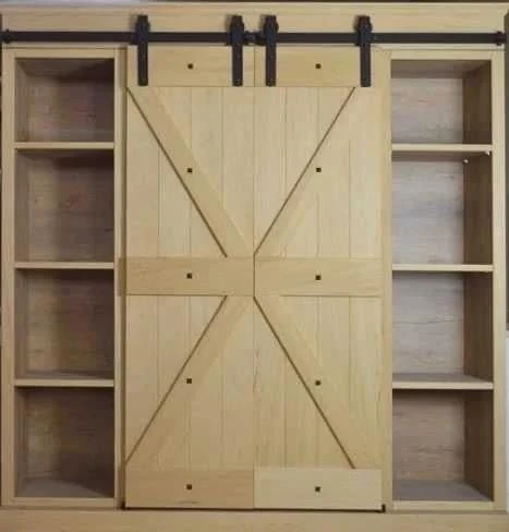 Ahır Kapı Çift Kanat Design 100s Sürgü Kayar Kapı Sistemi - Resim 4