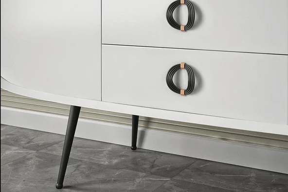 Nis Dekoratif Mobilya Ve Koltuk Ayağı Mat Siyah 14 Cm - 3