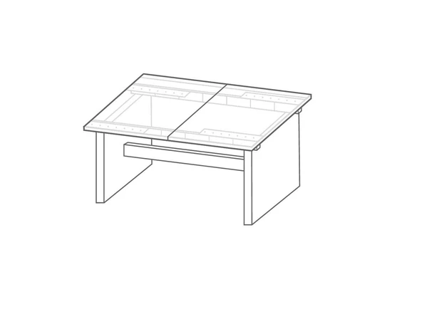 Yuvarlak Çok Açılır Fonksiyonel Masa Rayı Mekanizması 72 Cm - 2