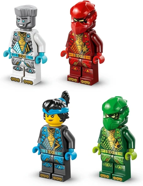 LEGO NINJAGO Ninja Spinjitzu Tapınağı 71831-4 Yaş ve Üzeri Çocuklar için 4 Minifigürle Ejderha Modeli İçeren Yaratıcı Oy - 4
