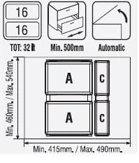 Çekmece İçi Çöp Kovası & Deterjanlık 50 Cm. Modül - 2