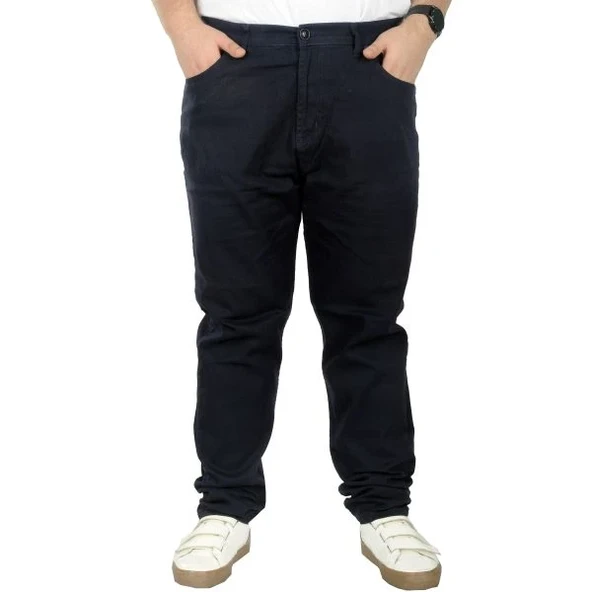 Büyük Beden Erkek Gabardin Pantolon 5 Cep Doğa Classic 22920 Lacivert ürün görseli 1
