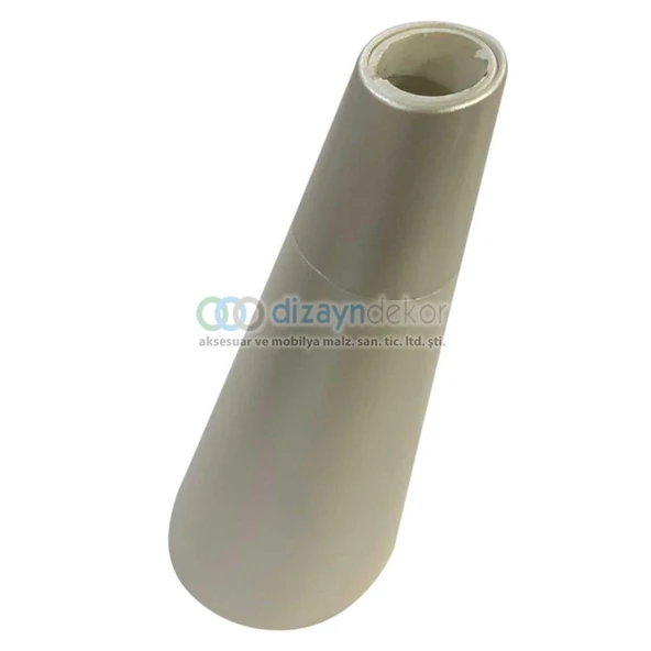 Konik Açılı Koltuk Kanepe Ve Dolap Ayağı Ekru Beyaz 15 Cm - 3