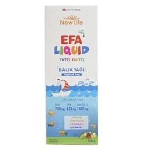 New Life EFA Liquid Tutti Frutti Balık Yağı Şurubu 150 ml ürün görseli