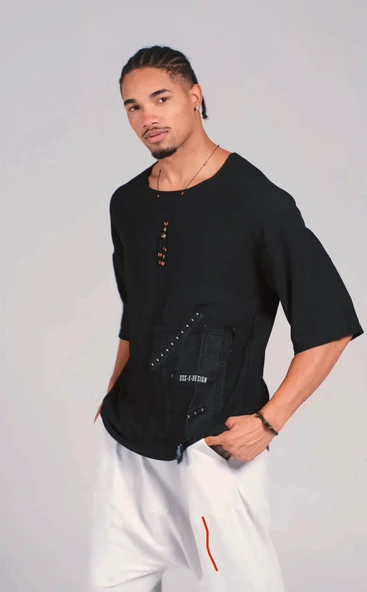 Oversize Tasarım T-Shirt - 2