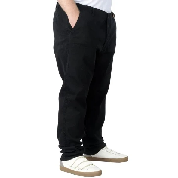 Büyük Beden Erkek Gabardin Pantolon Doğa 22850 Siyah - 3