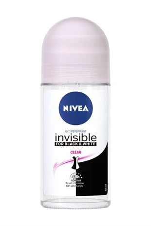 Nivea Invisible For Black & White Roll-On Clear 50 ml ürün görseli