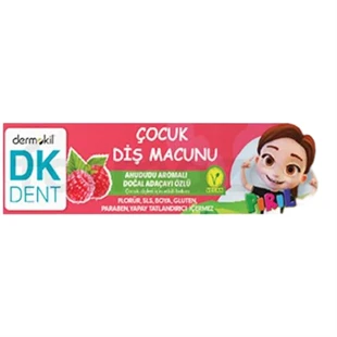 DK Dent Vegan Pırıl Ahududu Aromalı Florürsüz Çocuk Diş Macunu 50 ml ürün görseli