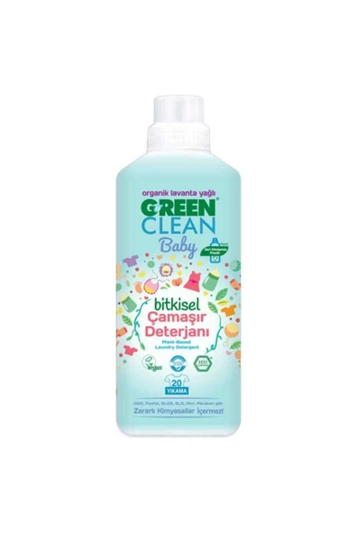 U Green Clean Baby Bitkisel Çamaşır Deterjanı Lavanta Yağlı 1000 ml ürün görseli 1