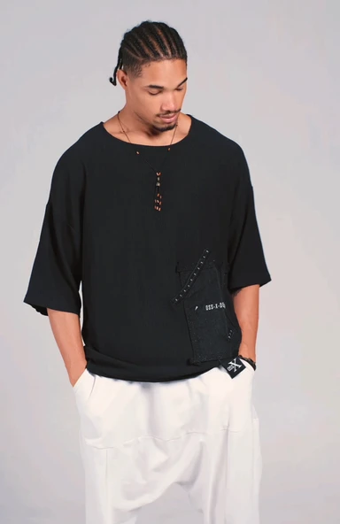 Oversize Tasarım T-Shirt - 3