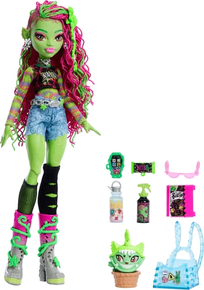 Monster High Acayip Havalı Arkadaşlar Venus Mcflytrap HRP81 - Resim 5