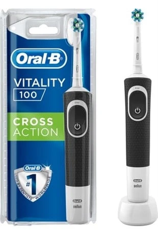 Oral-B Vitality 100 Quadrant Timer Şarjlı Diş Fırçası Black ürün görseli