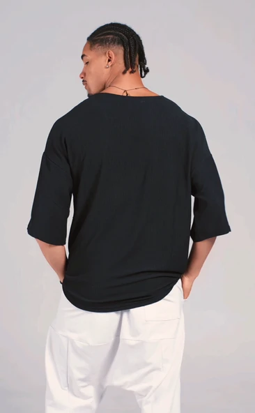 Oversize Tasarım T-Shirt - 4