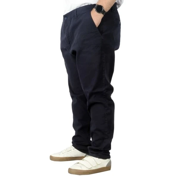 Büyük Beden Erkek Gabardin Pantolon Doğa 22850 Lacivert - 3