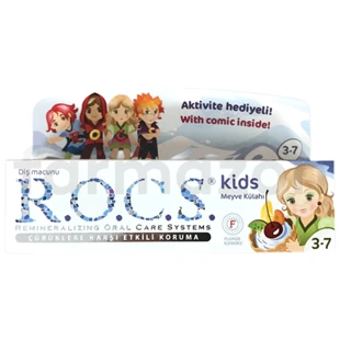 Rocs Kids 3-7 Yaş Meyve Külahı Diş Macunu 35 ml ürün görseli