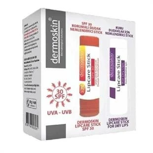 Dermoskin Dudak Nemlendirici Stick SPF30 - 2'li Kofre ürün görseli