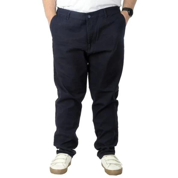 Büyük Beden Erkek Gabardin Pantolon Doğa 22850 Lacivert - 1