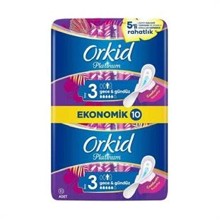 Orkid Platinum Gece Gündüz Hijyenik Ped No: 3 10'lu ürün görseli