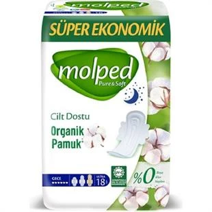 Molped Pure & Soft Super Eko Gece 18'li ürün görseli
