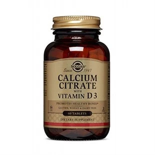 Solgar Calcium Citrate with Vitamin D3 250 mg 60 Tablet ürün görseli