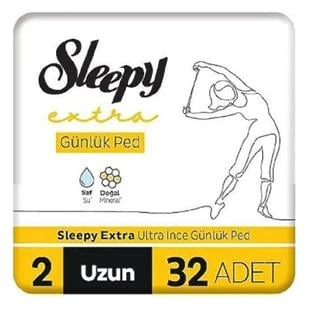 Sleepy Extra Günlük Ped Süper Uzun 32'li ürün görseli