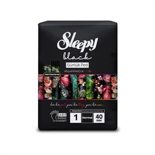 Sleepy Black Premium Plus Günlük Ped Normal 40'lı ürün görseli 1