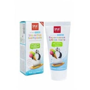 Splat Kids Meyveli Dondurma Tadında 2-6 Yaş Arası Doğal Diş Macunu 50 ml ürün görseli