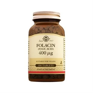 Solgar Folic Acid 400 mcg 100 Tablet ürün görseli