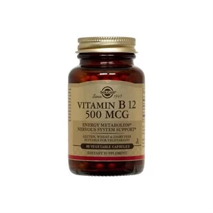 Solgar Vitamin B12 500 mcg 50 Vegetable Kapsül ürün görseli