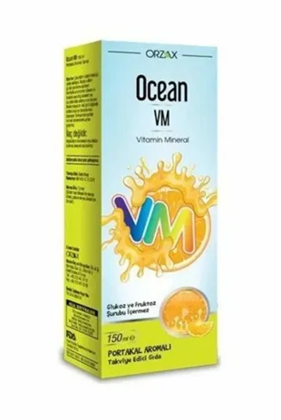 Ocean Vitamin Mineral VM Şurup Portakal Konsantreli 150 ml ürün görseli