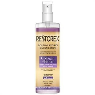 Restorex Dolgunlaştırıcı Kolajen & Biotin Sıvı Saç Kremi 200 ml ürün görseli