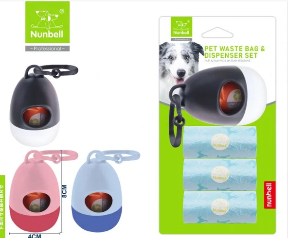 Nunbell Tuvalet Poşet Kutusu + 3 Rulo ürün görseli