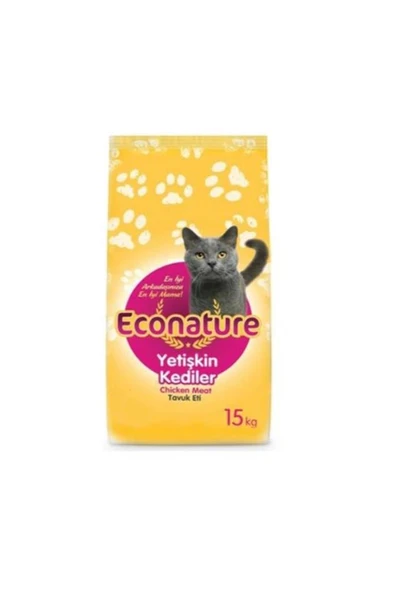 Econature Econature Tavuklu Yetişkin Kedi Maması 15 Kg - 1