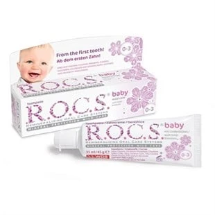 Rocs Baby Ihlamur Özlü Yutulabilir Diş Macunu 0-3 Yaş 35 ml ürün görseli