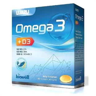 Biowell Luazu Omega-3 + D3 60 Yumuşak Jel Kapsül ürün görseli