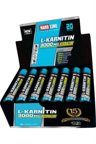 Hardline Nutrition L-Carnitine Limon Aromalı 3000 mg 20 Shots ürün görseli