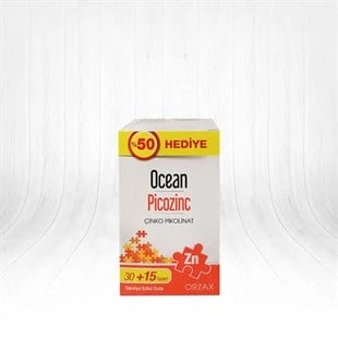 Ocean Picozinc 30 Tablet + 15 Tablet Hediye ürün görseli