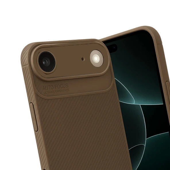 iPhone 17 Air Kılıf Focus Carbon Silikon Kapak - 7