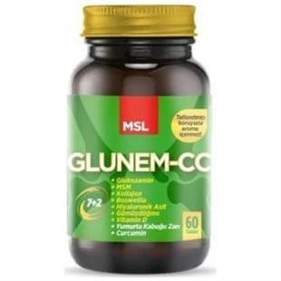MSL Glunem-CC Collagen Curcumin Glukozamin 60 Tablet ürün görseli