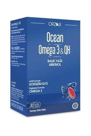 Ocean Omega 3 & QH 30 Yumuşak Kapsül ürün görseli