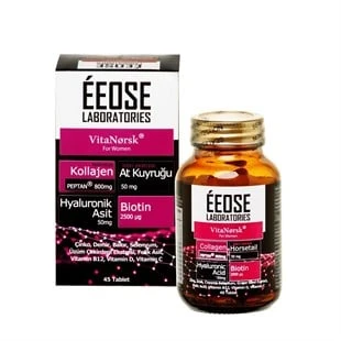 Eeose Collagen & Hyaluronik Asit & Biotin & C Vitamin 45 Tablet ürün görseli